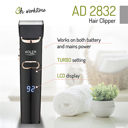 Adler AD 2832 hair clipper Black