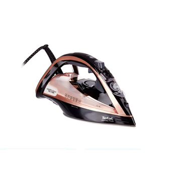 Tefal Ultimate Pure FV9845 iron Dry & Steam iron Durilium Autoclean soleplate 3200 W Black, Copper