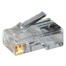 MP0002 | CAT5e Modular PlugSuitable for 8P8C Round CablePlug unshieldedGold-plated contacts | Transparent-1