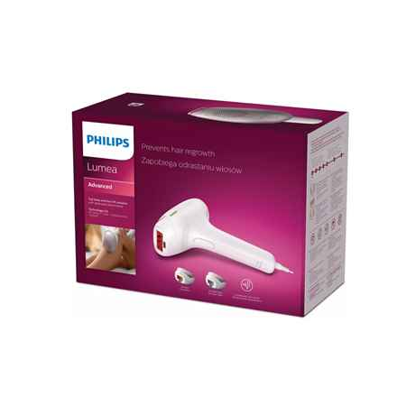 Philips Lumea Advanced IPL - Épilateur SC1998/00, Pour les soins du corps et du visage, Durée de 15 minutes pour les tibias, Capteur de teint intégré