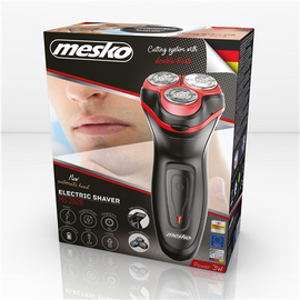 Mesko MS 2926 men's shaver Rotation shaver Trimmer Black,Red