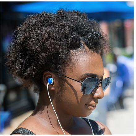 Koss  plug  filaire  intra-auriculaire  antibruit  bleu