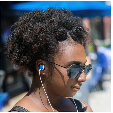 Koss  plug  filaire  intra-auriculaire  antibruit  bleu