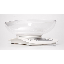 Adler AD 3137 Kitchen scales, Capacity 5 kg , Graduation 1g, Big LCD Display, Auto-zero/Auto-off, Large bowl, White | Adler | Adler AD 3137 | Maximum weight (capacity) 5 kg | Graduation 1 g | Display type LCD | White - 0