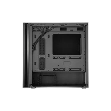 Boîtier Cooler Master, mini tour, mATX, « Silencio S400 », sans alimentation, verre trempé, 2 ventilateurs, 2 ports USB 3.0, 1 port jack 3,5 mm, lecteur de cartes, maillé, « MCS-S400-KG5N-S00 » (timbre vert 0,16 lei)