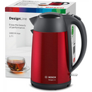 Bosch | Kettle | DesignLine TWK3P424 | Electric | 2400 W | 1.7 L | Stainless steel | 360° rotational base | Red-4