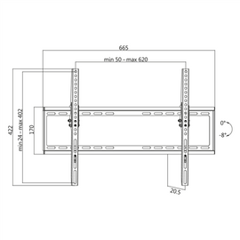 Logilink BP0039 TV Wall mount, 37"-70"", tilt, small | Logilink | Wall Mount | BP0039 | 37-70 " | Maximum weight (capacity) 35 kg | Black