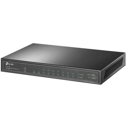 TP-LINK TL-SG1210P PoE+ Switch 8x 10/100/1000Mbps + 1x Gbit SFP + 1x Gbit Non-PoE RJ45 63W 802.3at/af (P)