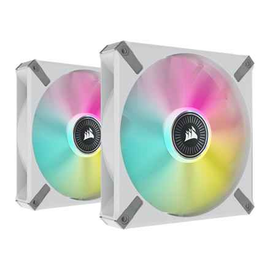 Corsair iCUE ML140 RGB ELITE Premium PWM Dual Fan Kit White