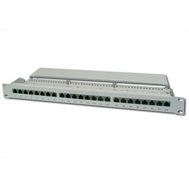 Digitus | Patch Panel | DN-91524S | White | Category: CAT 5e; Ports: 24 x RJ45; Retention strength: 7.7 kg; Insertion force: 30N max | 48.2 x 4.4 x 10.9 cm