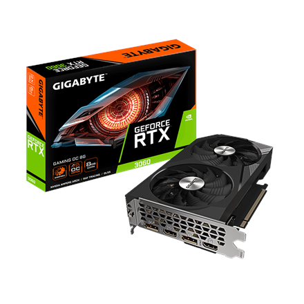GIGABYTE RTX 3060 GAMING OC 8GB GDDR6 2xHDMI 2xDP