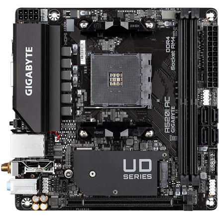 Gigabyte | A520I AC | Processor family AMD | Processor socket AM4 | DDR4 DIMM | Memory slots 2 | Number of SATA connectors 4 | Chipset AMD A | Mini ITX