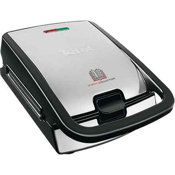 TEFAL | SW852D12 | Appareil à croque-monsieur | 700 W | Nombre de plaques : 2 | Nombre de pâtisseries : 2 | Acier inoxydable