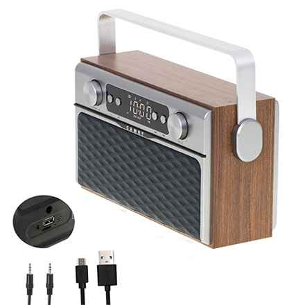 Camry | Radio Bluetooth | CR 1183 | 16 W | Entrée auxiliaire | Bois