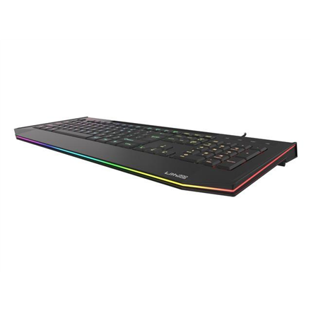 Tastatura cu fir Genesis LITH 400 negru "NKG-1419" (timbru verde 0.8 lei)
