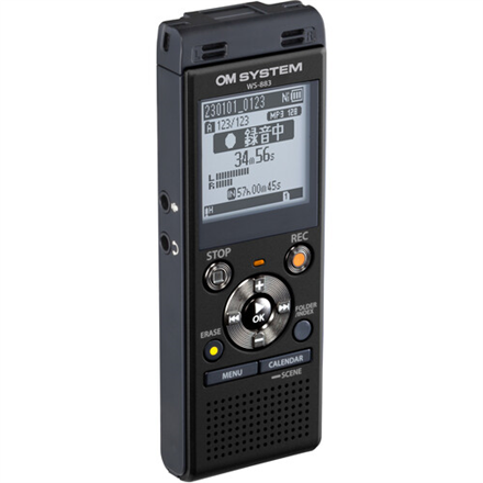OM SYSTEM audio recorder WS-883, black