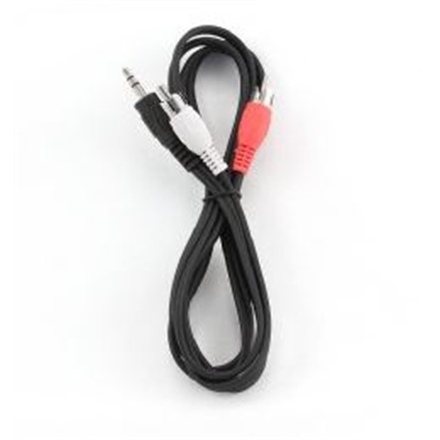 Gembird 1.5m, 3.5mm/2xRCA, M/M audio cable Black, Red, White