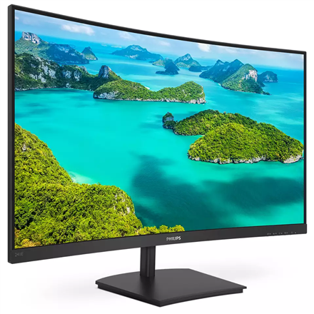 24’’, Full HD (1920x1080),VA LCD, 75Hz, 250 cd/m², HDMI, VGA, LowBlue Mode, Flicker-Free, Slim, 3-sided frameless, 1500R curvature