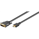 Goobay | DVI-D/HDMI cable, gold-plated | DVI-D male Single-Link (18+1 pin) | HDMI male (type A) | HDMI to DVI-D | 1.5 m-1