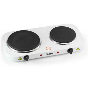 Tristar | Free standing table hob | KP-6245 | Number of burners/cooking zones 2 | Rotary | White | Electric - 0