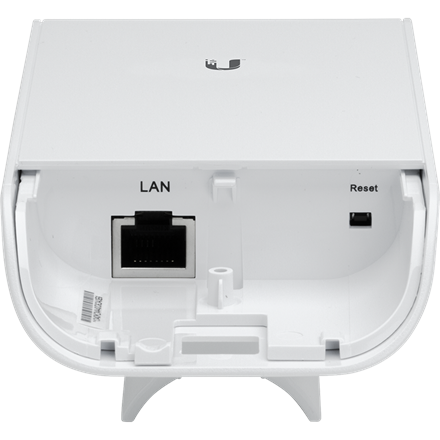 UBIQUITI airMAX NanoStation M2 loco ; bande de fréquence 2,4 GHz ; intégration plug-and-play avec les antennes airMAX ; 150+ Mbps, portée 5+ km, 8,5 dBi.