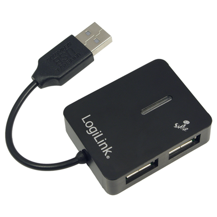 HUB extern LOGILINK, porturi USB: USB 2.0 x 4, conectare prin USB 2.0, cablu 0.05 m, negru, "UA0139" (timbru verde 0.8 lei)