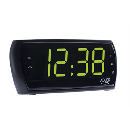 Adler  radio-réveil  ad 1121  fonction réveil  noir
