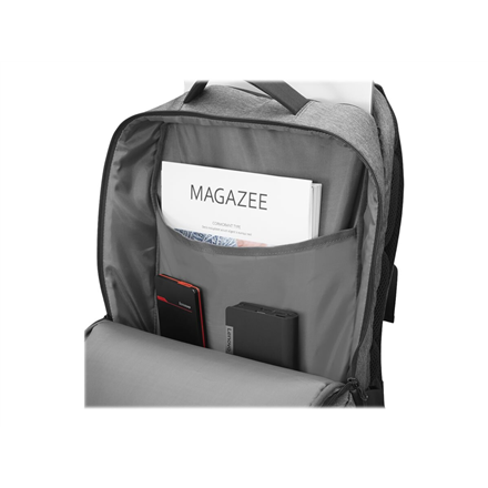 Lenovo  sac à dos business casual 17 pouces tissu déperlant  essentiel  convient aux ordinateurs jusqu'à 17 pouces  sac à dos  gris anthracite  imperméable