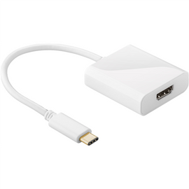 Goobay | USB-C HDMI adapter | 66259 | White | USB-C male | HDMI female (Type A) | 0.2 m - 0