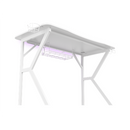 Table de jeu Genesis HOLM 320 RGB blanche (120 cm x 75 cm)