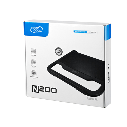 STAND DEEPCOOL notebook N200, 15.6", sita aluminiu, fan 12cm, black, (timbru verde 2 lei), "DP-N11N-N200" /45500858/199 001 001/150942.1/CPDN200