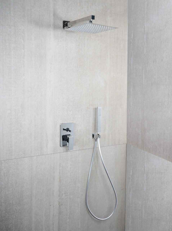 Soffione doccia quadrato slim 30x30