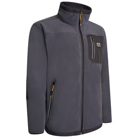 Jcb trade fleece full zip steel blue