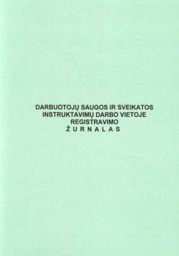 Darbuotojų saugos ir sveikatos instruktavimų darbo vietoje registravimo žurnalas, A4 (24) 0720-024