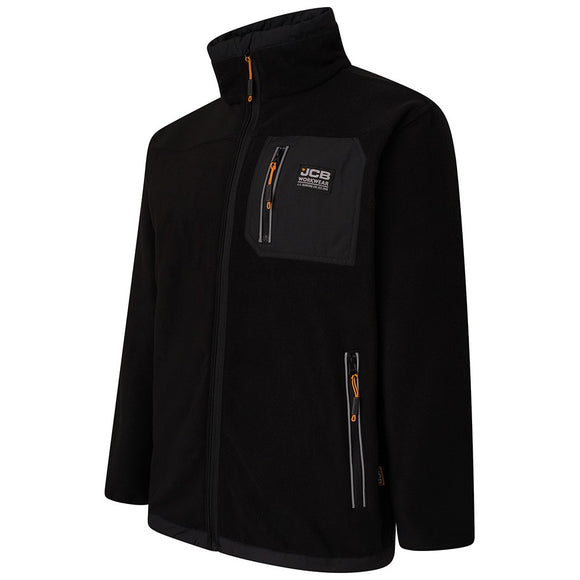Jcb trade fleece full zip black
