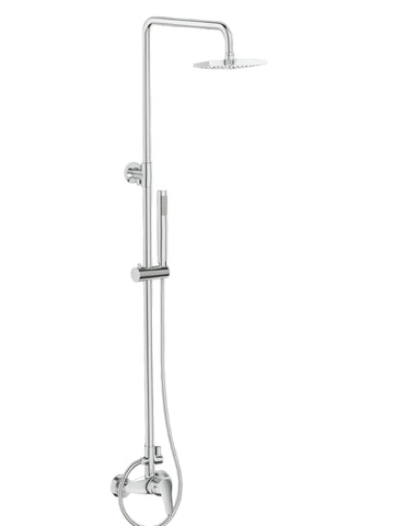 Colonna doccia completa di miscelatore pronta per l'installazione