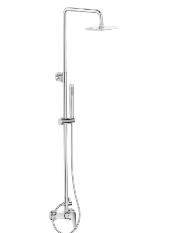 Colonna doccia completa di miscelatore pronta per l'installazione