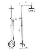 Colonna doccia completa di miscelatore pronta per l'installazione-2