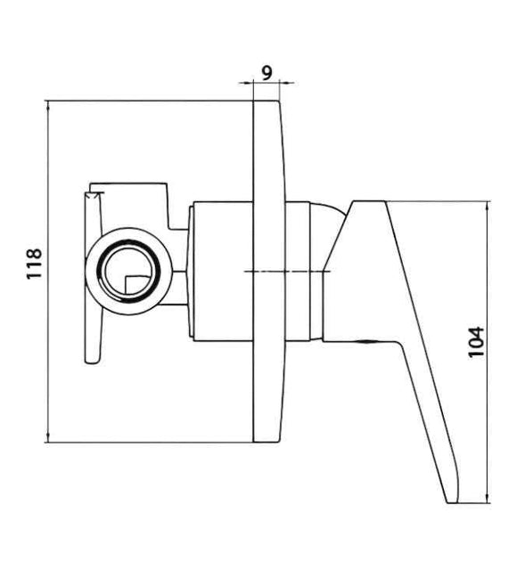 Miscelatore doccia incasso completo