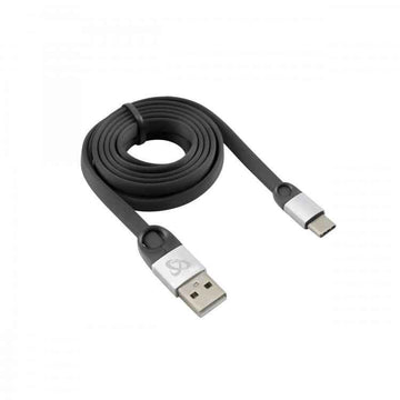 Sbox USB 2.0-Type-C/2.4A noir/argent 1,5M