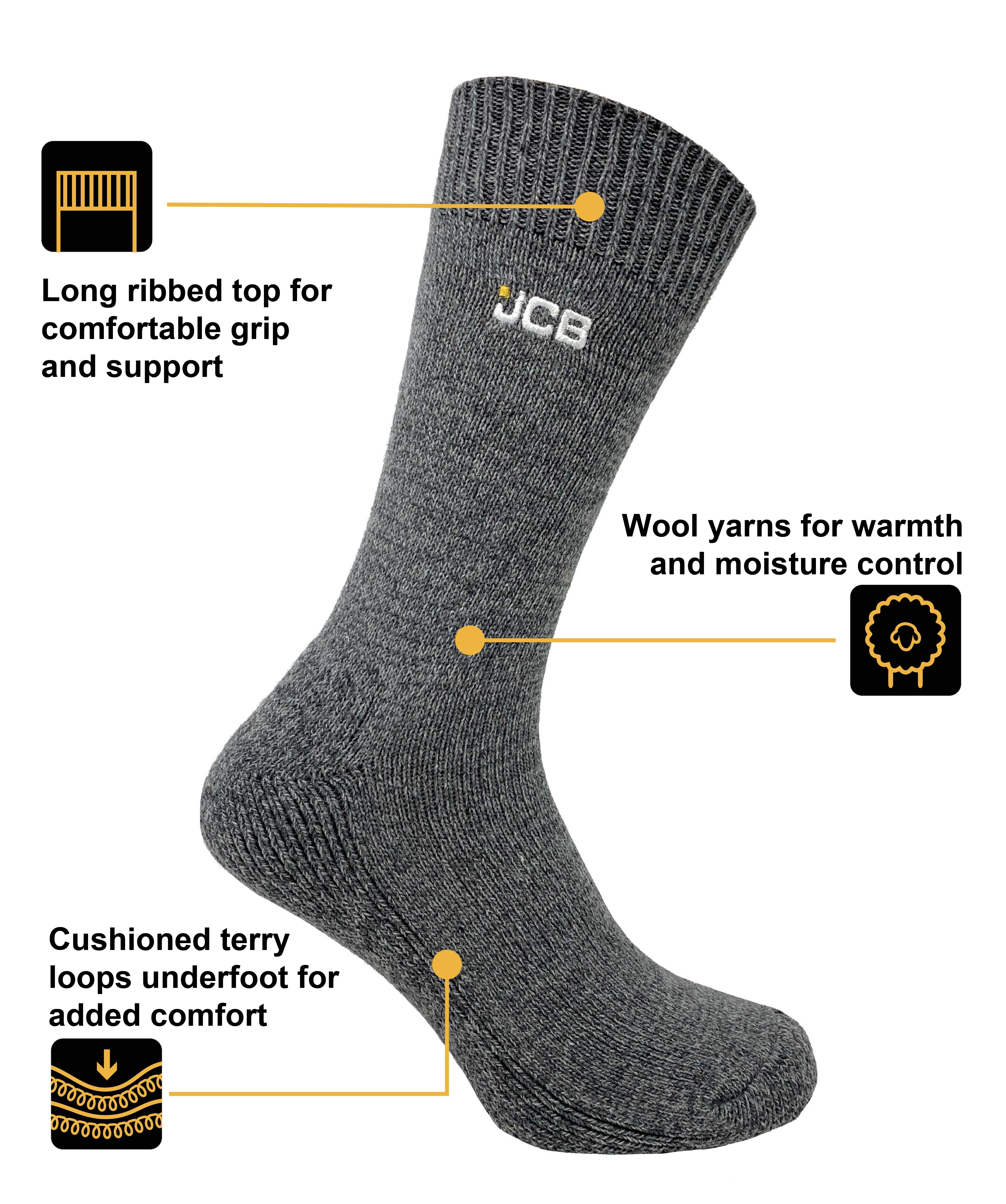 SET OF 2PK WOOL BLEND BOOT SOCKS