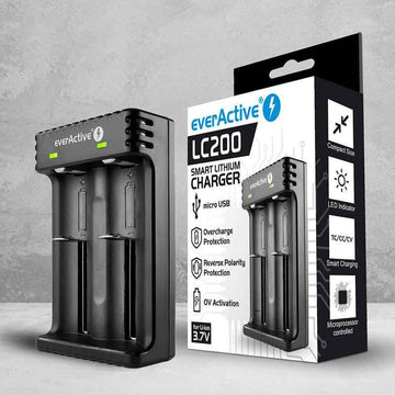 Ładowarka akumulatorowa LC-200 do akumulatorów cylindrycznych Li-ion