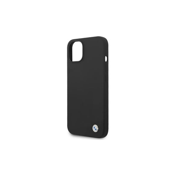 Coque en silicone bmw bmhcp14msilbk pour apple iphone 14 plus