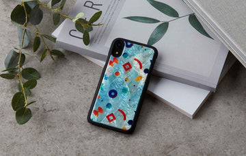 Coque iKins pour iPhone XR, motif rock pop noir
