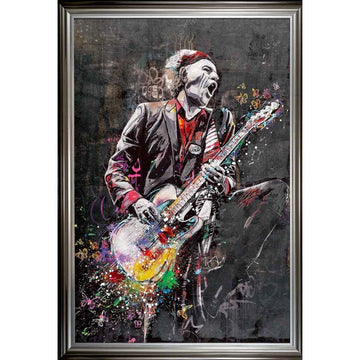 Tableau cadre en bois ROCK ATTITUDE