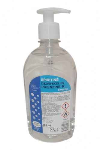 Désinfectant pour les mains, avec distributeur, 500 ml