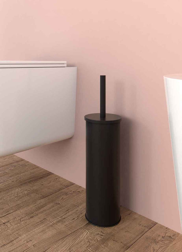 Porta scopino nero opaco