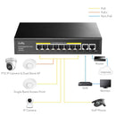 Cudy GS1010PE network switch Gigabit Ethernet (10/100/1000) Power over Ethernet (PoE) Black