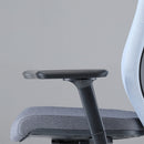 Chaise de bureau ergonomique Up Up Athene en tissu noir, gris et bleu