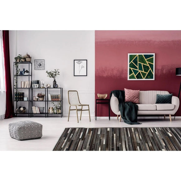 Tapis de salon cuir véritable glind